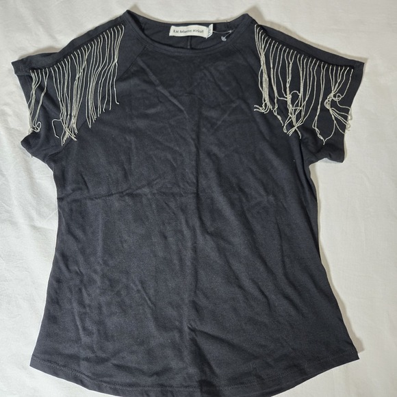 New Rebecca Minkoff Shirt Black Dressy Casual Western Rodeo Size Small - Picture 1 of 8